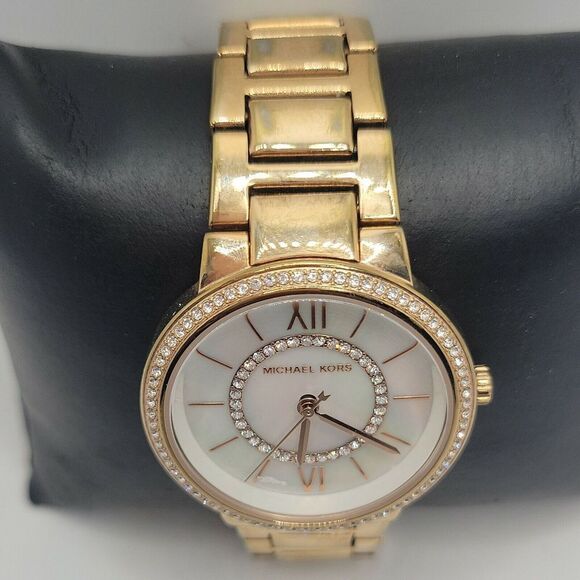 Michael Kors MK3961 Women's Rose Gold Stainless Steel Analog Dial Watch DE690 - Picture 4 of 10